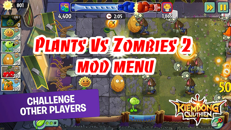 Hình ảnh Plants Vs Zombies 2 Mod Menu