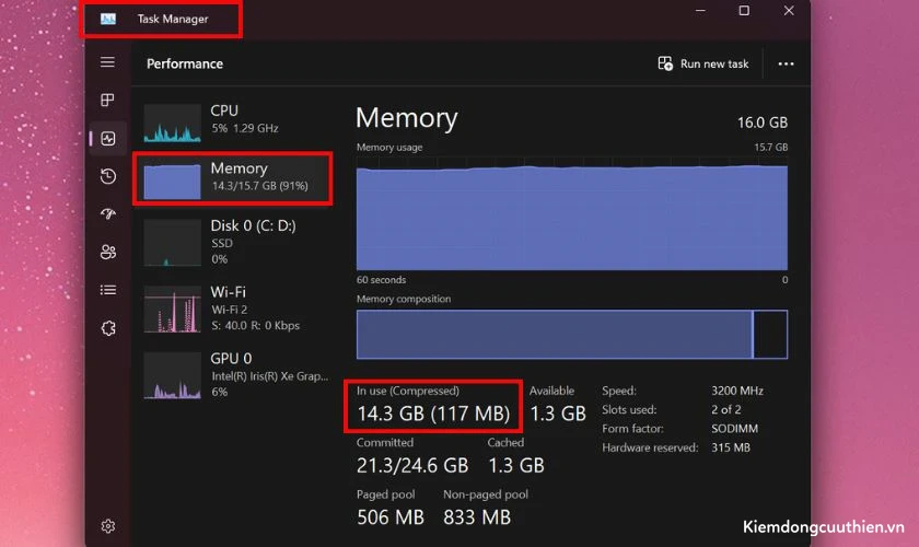 Kiểm tra hiện tượng nghẽn cổ chai “Bottleneck” có phải do RAM gây ra
