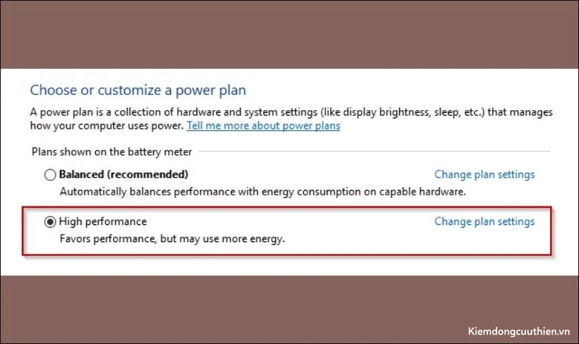 Chế độ High Performance là gì?