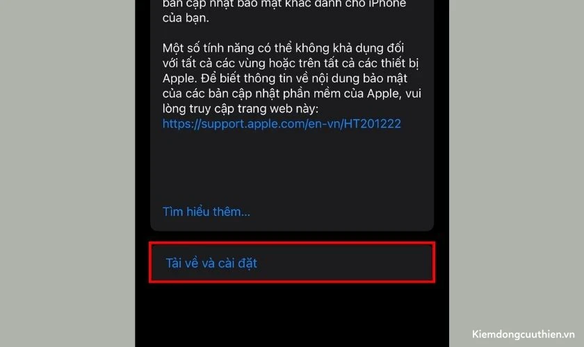 Cuối cùng, bạn tiếp tục ấn vào Tải về và cài đặt