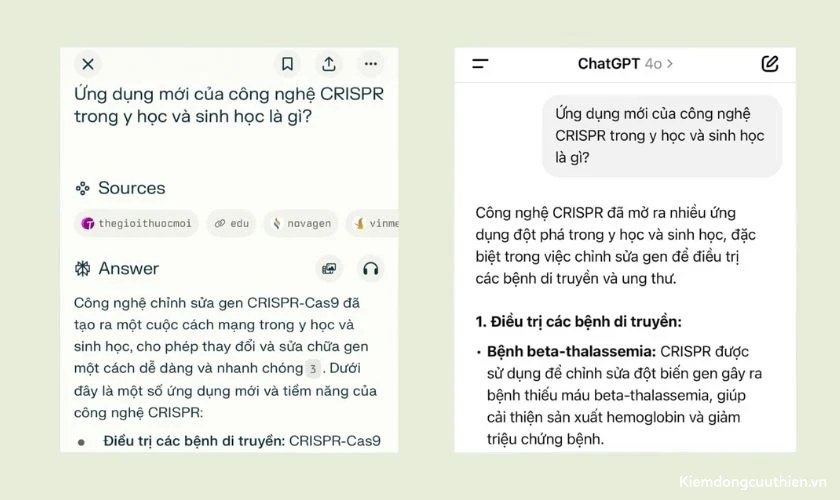 Khả năng trả lời các câu hỏi học thuật, kiến thức chuyên sâu