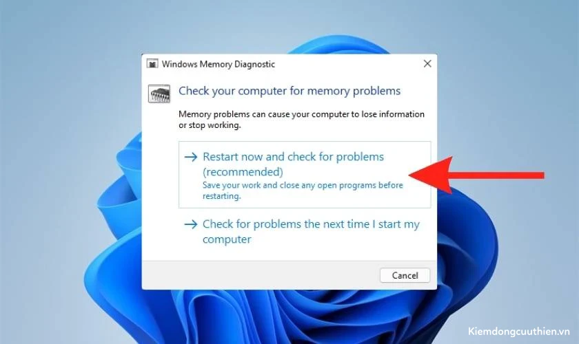 test-ram-7 Khởi động lại máy và chạy kiểm tra