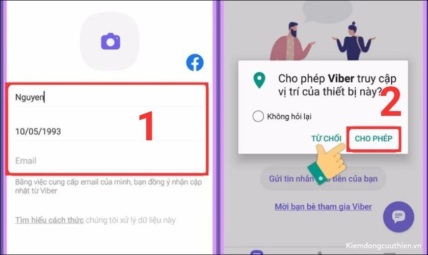 đăng ký tài khoản viber