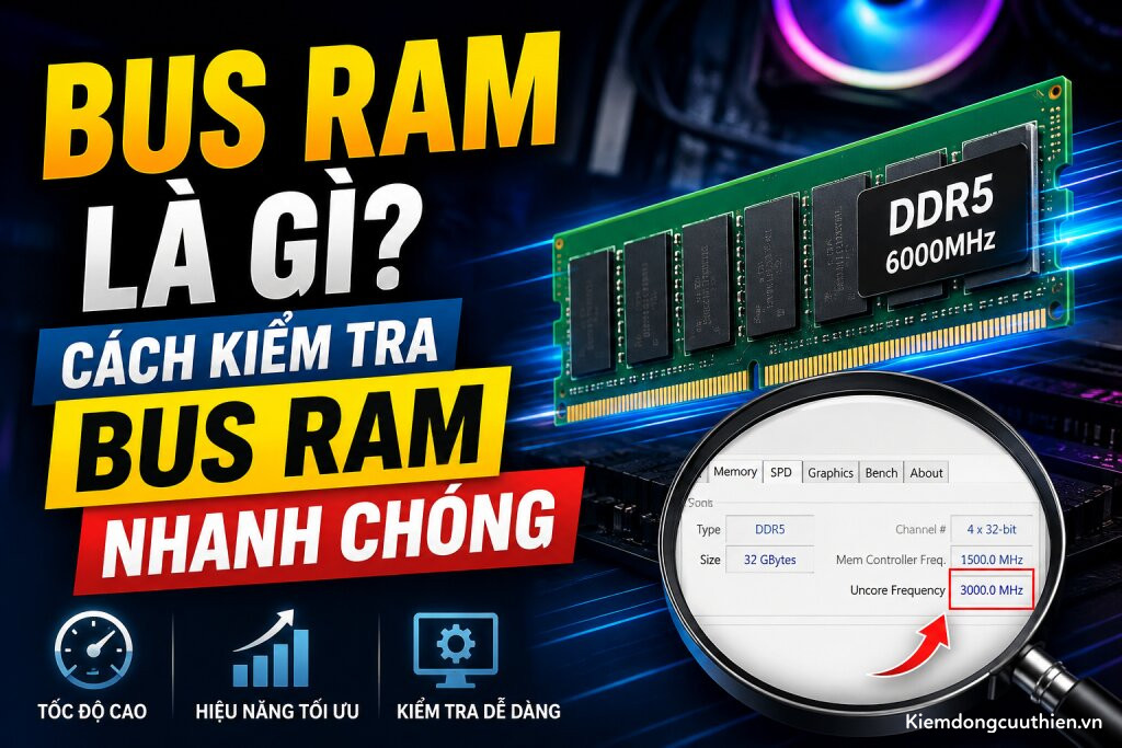 Bus RAM là gì? Cách kiểm tra Bus RAM nhanh chóng