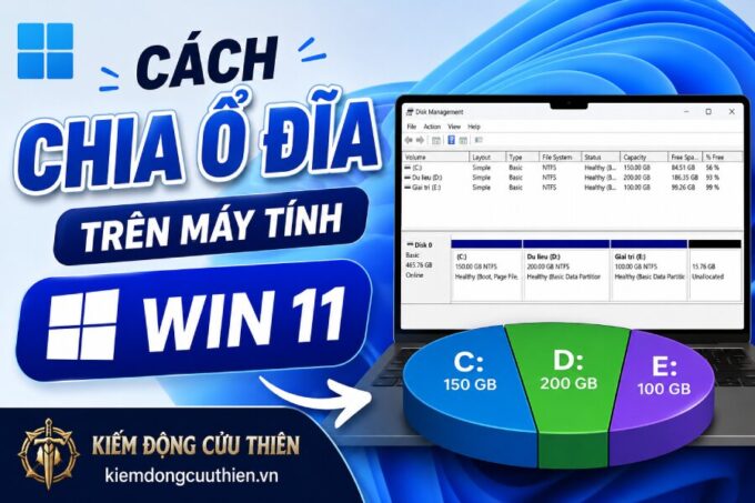 Cách Chia Ổ Đĩa Trên Máy Tính Win 11