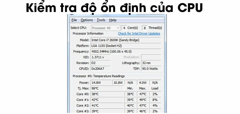 Kiểm tra tính ổn định