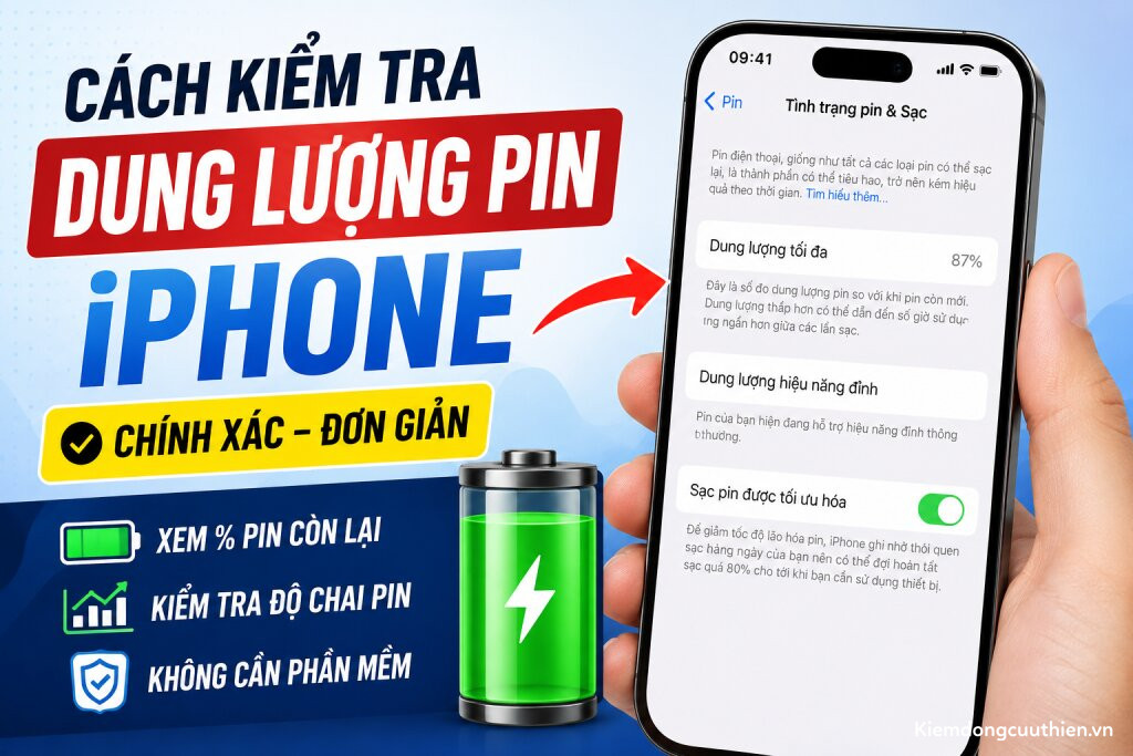 Cách Kiểm Tra Dung Lượng Pin iPhone