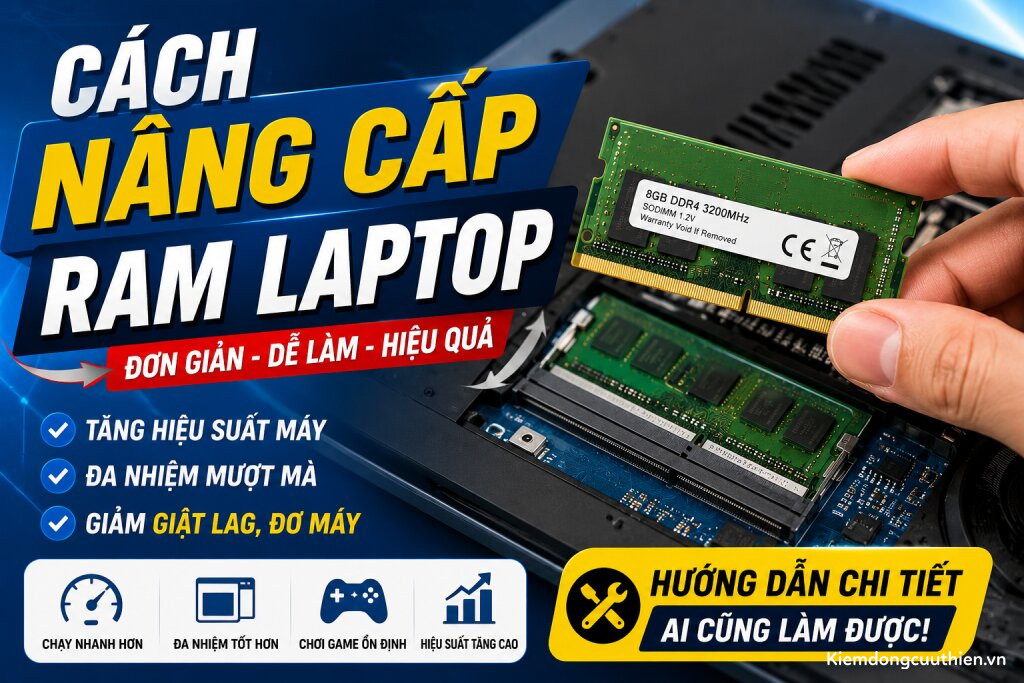 Cách Nâng Cấp RAM Laptop Đúng Cách, Không Lo Lỗi