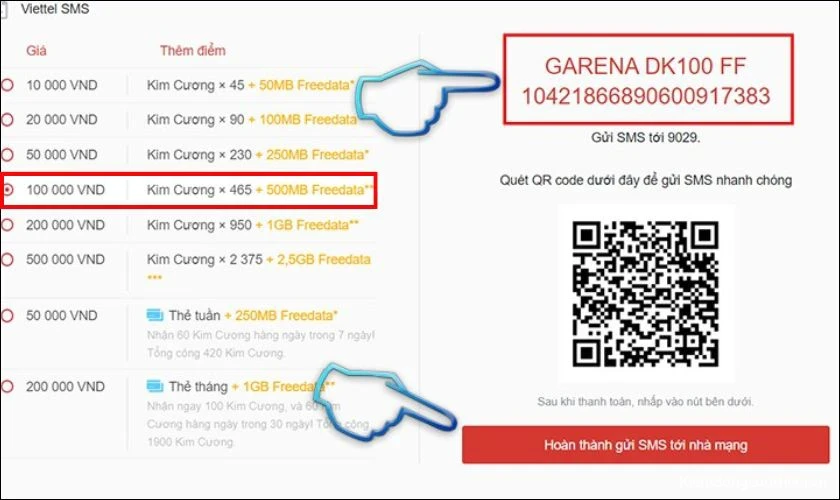 cach-nap-kim-cuong-trong-free-fire-8 Cách nạp kim cương trong Free Fire bằng SMS