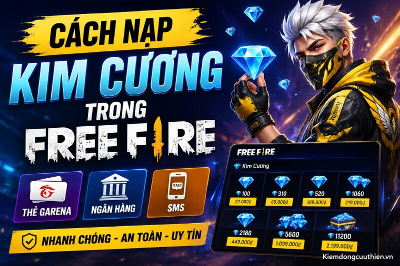 Cách nạp kim cương trong Free Fire