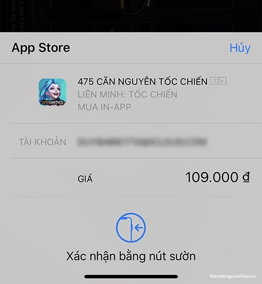 Nạp liên minh tốc chiến trên điện thoại iOS