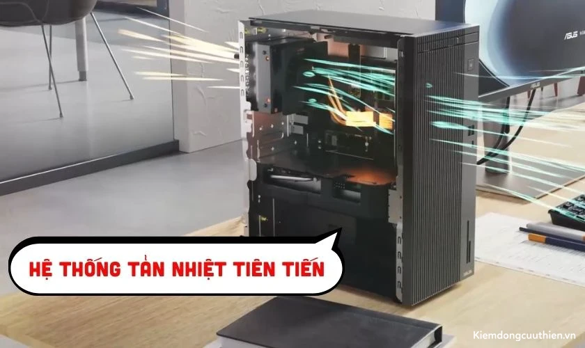 Hệ thống tản nhiệt được thiết kế tối ưu cho không gian thùng máy dạng tower