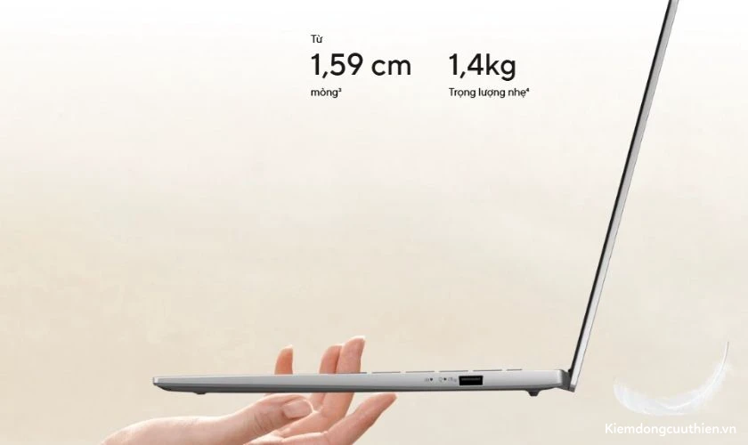 danh-gia-asus-vivobook-s-14-4 Asus Vivobook S 14 chỉ nặng khoảng 1.4kg