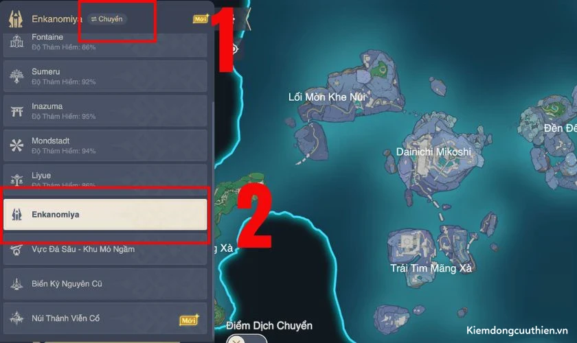 Genshin Impact Map mới
