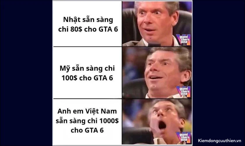 Hình ảnh Grand Theft Auto VI mim vui nhộn tiếng Việt