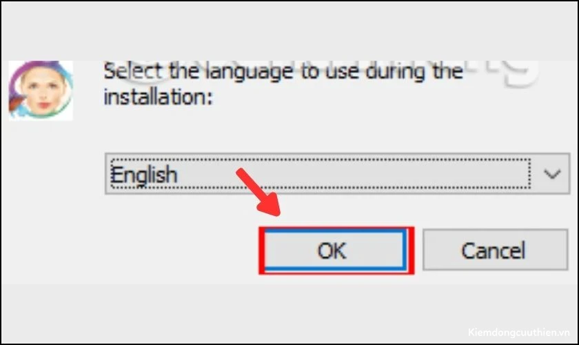 Chọn Language và chọn English