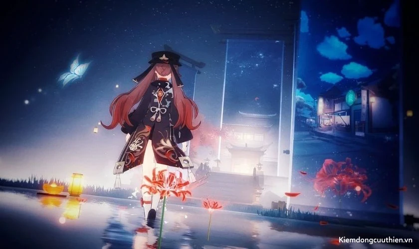Wallpaper Genshin Impact Hutao cho máy tính