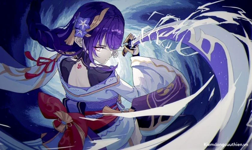 Wallpaper Genshin Impact Raiden Shogun cho máy tính