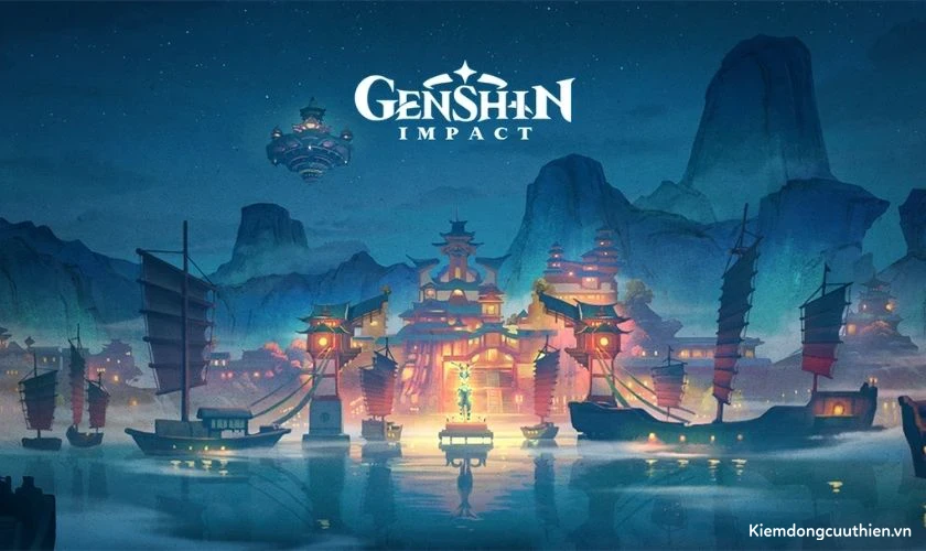 Ảnh nền phong cảnh Genshin Impact cho máy tính
