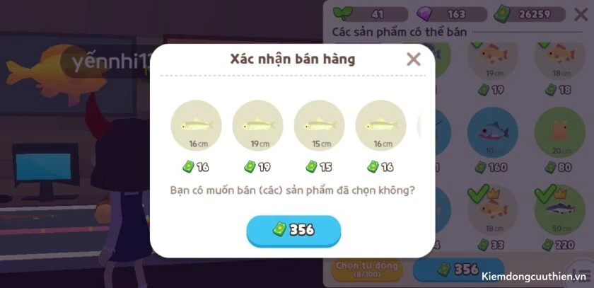 cách kiếm tiền nhanh nhất, nhiều nhất trong game play together bằng cách câu cá