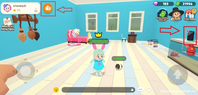 Cách để trang trí nhà trong Play Together