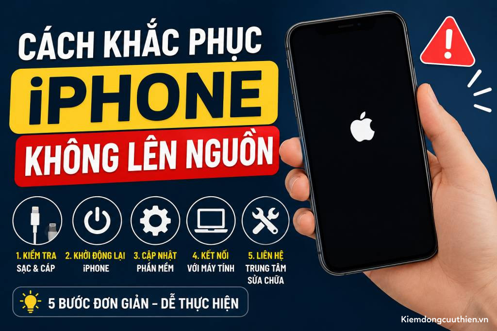 Cách Khắc Phục iPhone Không Lên Nguồn