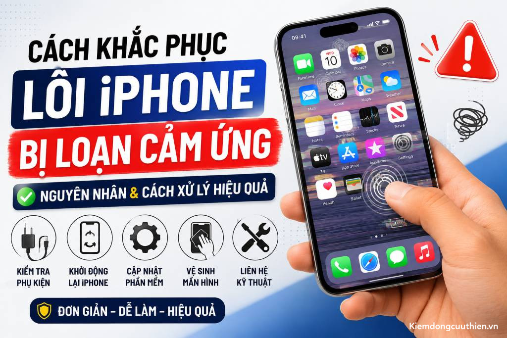 Cách khắc phục lỗi iPhone bị loạn cảm ứng