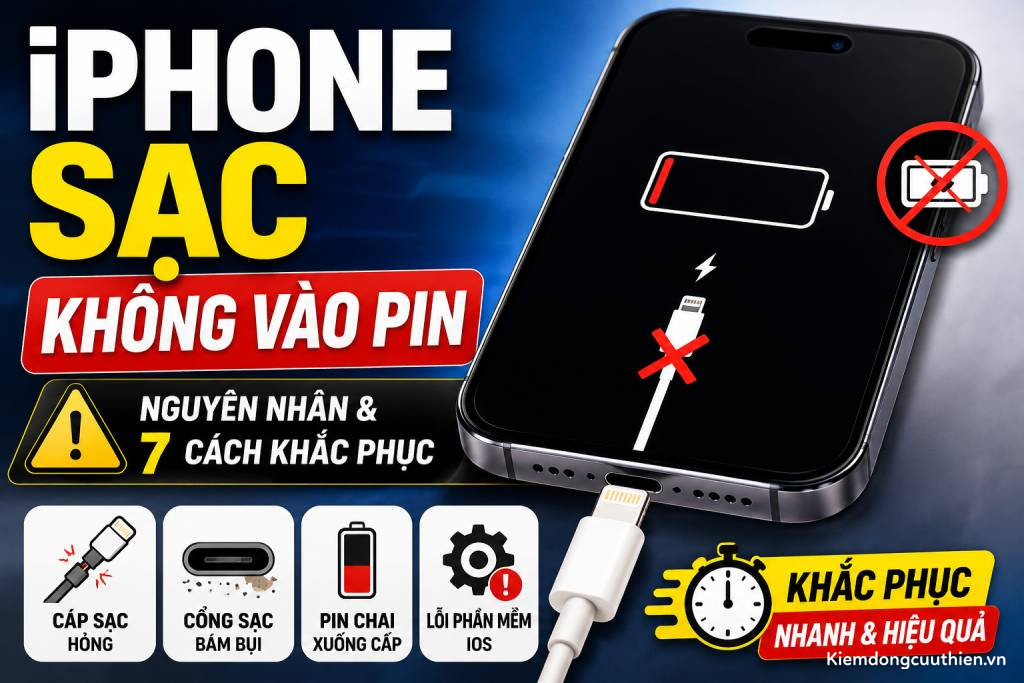 iPhone sạc không vào pin