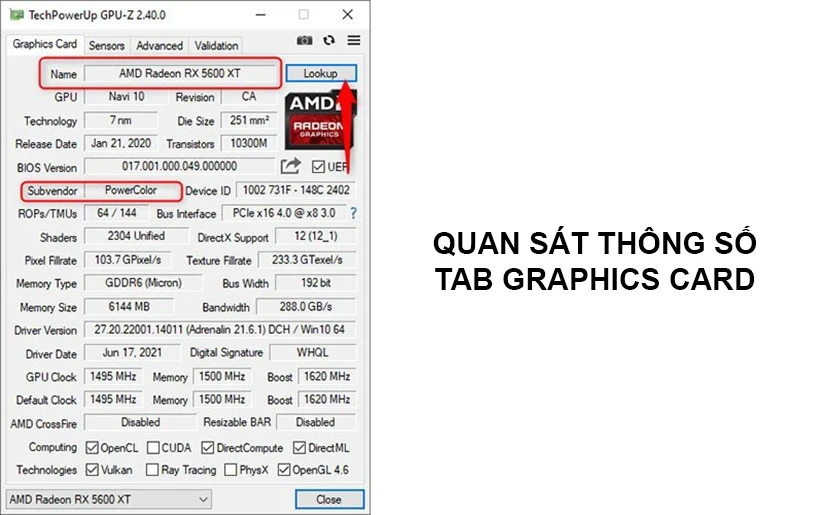 ứng dụng TechPowerUp GPU-Z