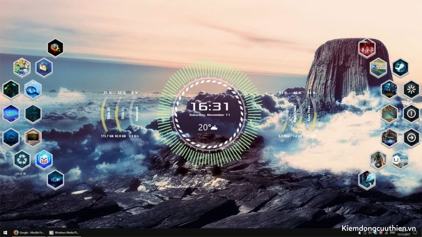 Kiểm tra bằng phần mềm Rainmeter