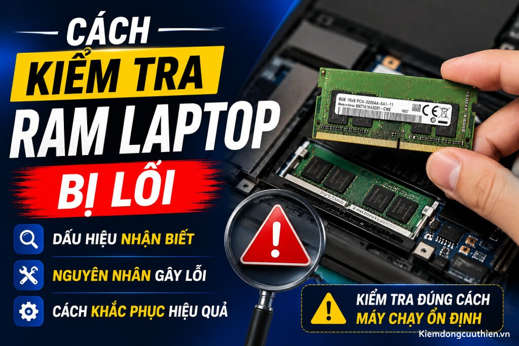 Cách Kiểm tra RAM Laptop Bị Lỗi