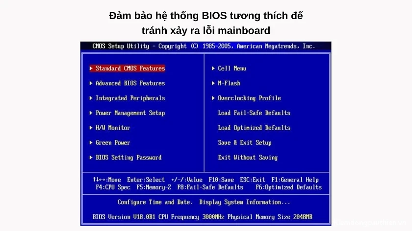 loi-mainboard-pc-thuong-gap-nhat-va-cach-khac-phuc-4 Thiếu tương thích từ BIOS