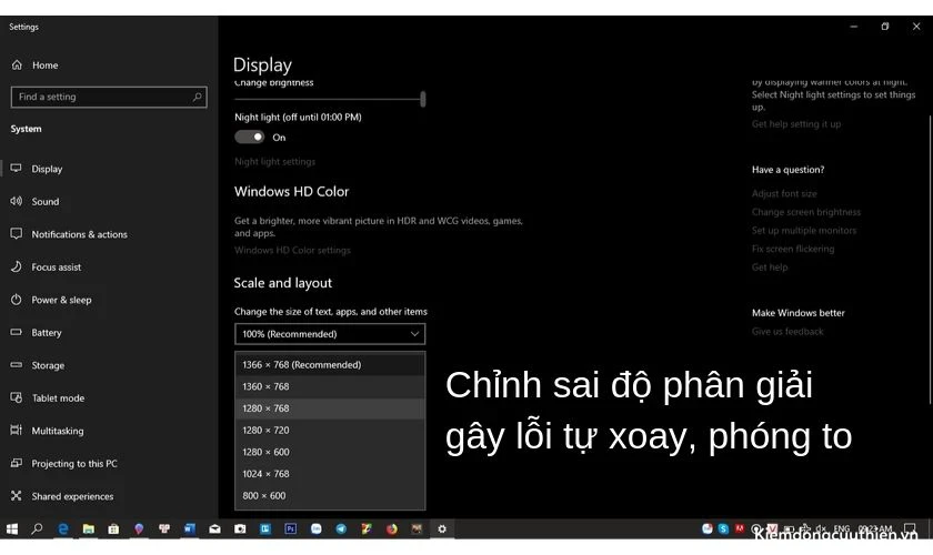 Lỗi xoay ngang, dọc, lộn ngược, phóng to màn hình laptop bắt nguồn từ đâu?