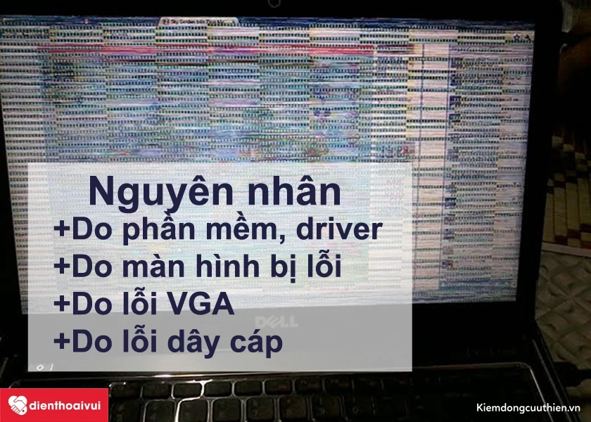 Nguyên nhân dẫn đến lỗi sọc màn hình laptop
