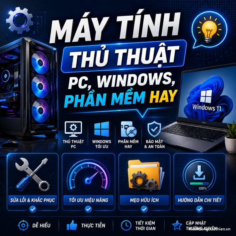 Máy Tính – Thủ Thuật PC, Windows, Phần Mềm Hay