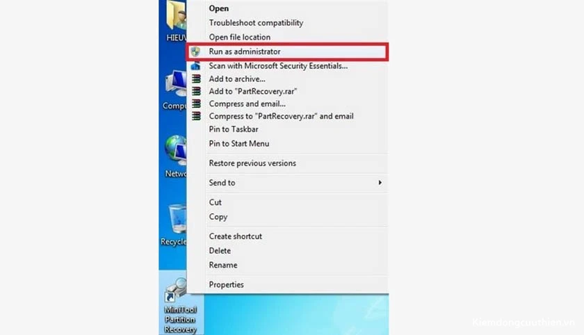 Phần mềm phục hồi dữ liệu ổ cứng MiniTool Partition Recovery