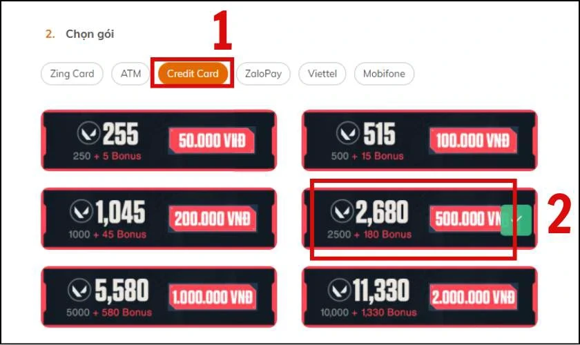 nap-valorant-12 Cách nạp Valorant bằng Credit Card