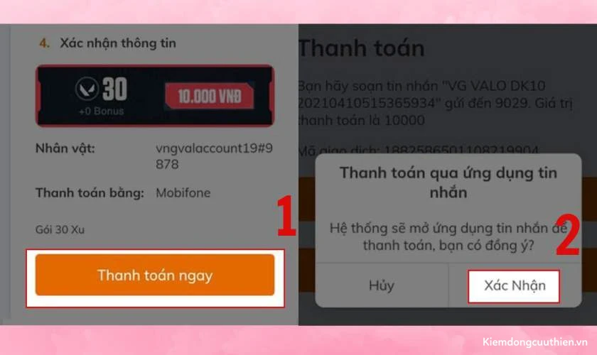 nap-valorant-19 Chọn Thanh toán ngay