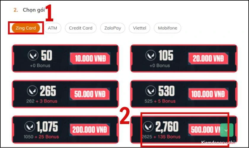 nap-valorant-5 Nạp Valorant Zing Card trong 30s cực nhanh