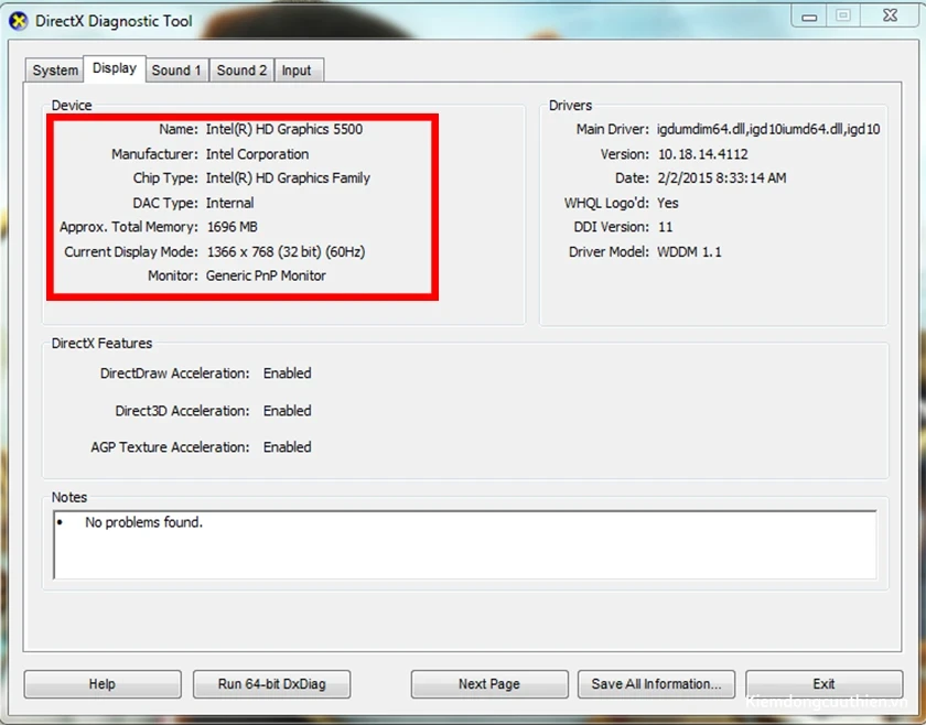 Intel(R) HD Graphic 630 tức là card onboard