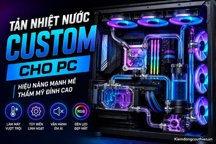 Tản nhiệt nước Custom cho PC
