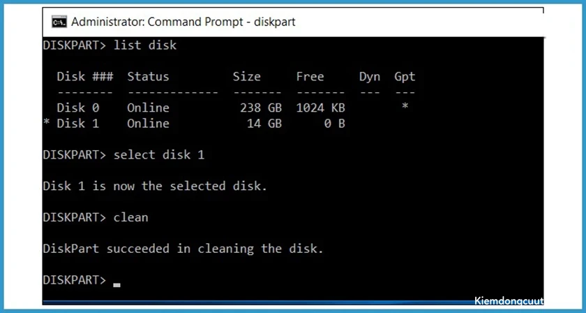 the-disk-is-write-protected-6 Sử dụng CMD để sửa lỗi the disk is write protected trên usb