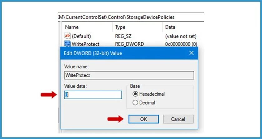 the-disk-is-write-protected-9 Sửa lỗi the disk is write protected trên usb bằng cách sử dụng Registry
