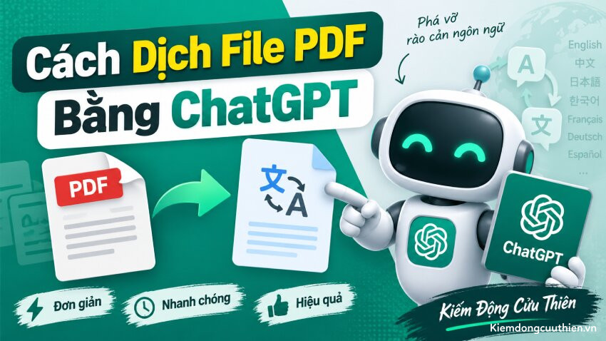 Cách Dịch File PDF Bằng ChatGPT