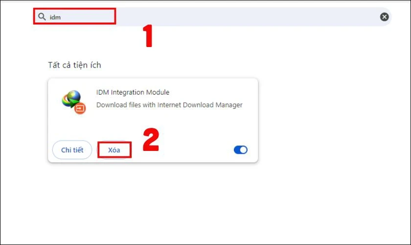 Cài đặt tiện ích của IDM trên Chrome