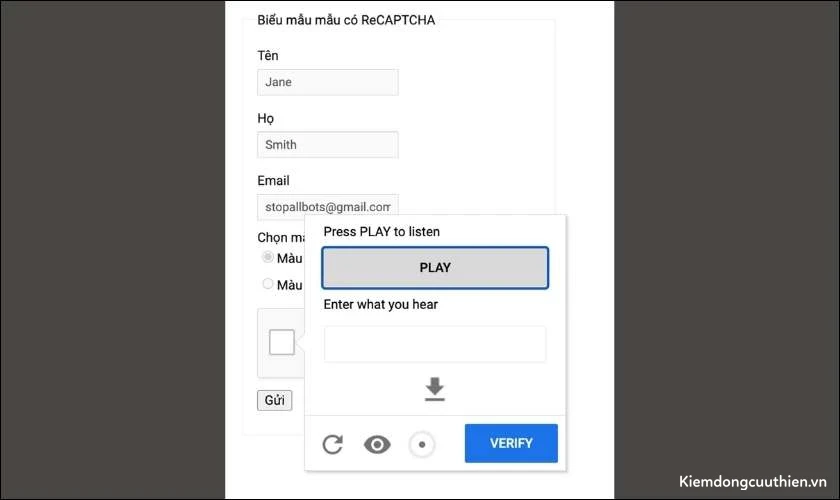 CAPTCHA âm thanh