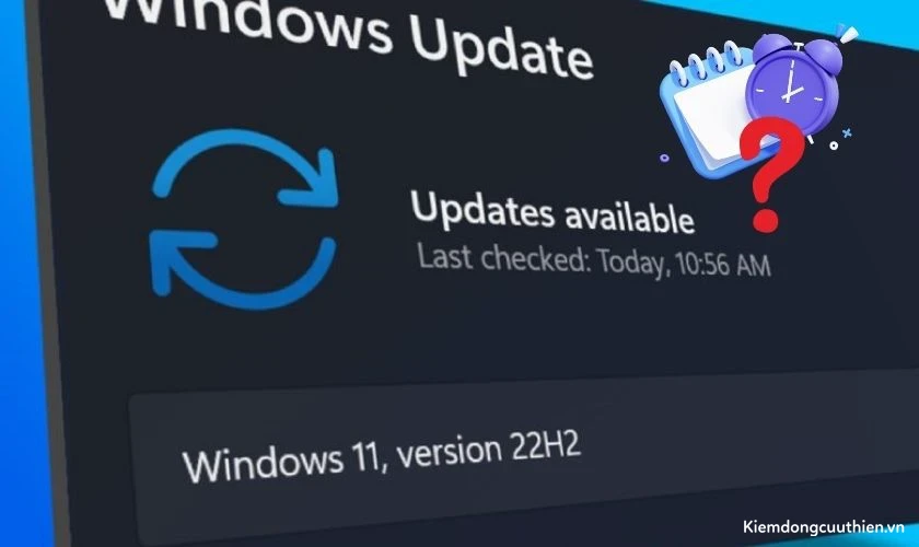 Thời gian cập nhật Windows 11 tùy thuộc vào cấu hình của máy