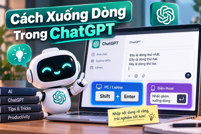 Cách Xuống Dòng Trong ChatGPT